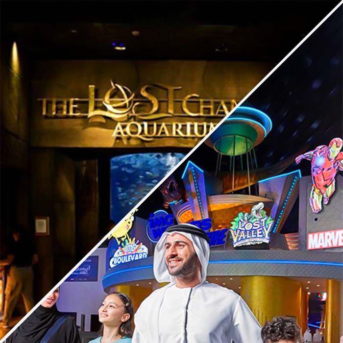 IMG Worlds of Adventure + The Lost Chambers Aquarium Tickets
