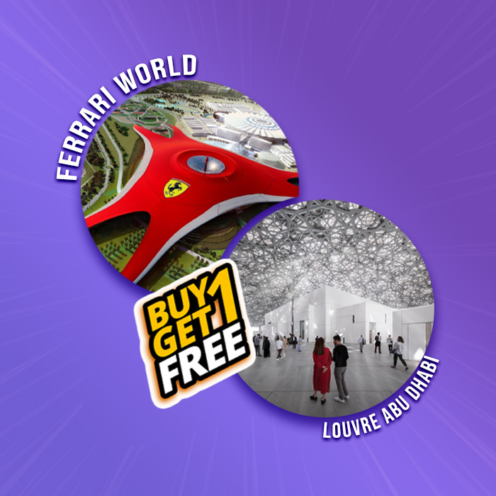 Ferrari World Abu Dhabi + Louvre Abu Dhabi