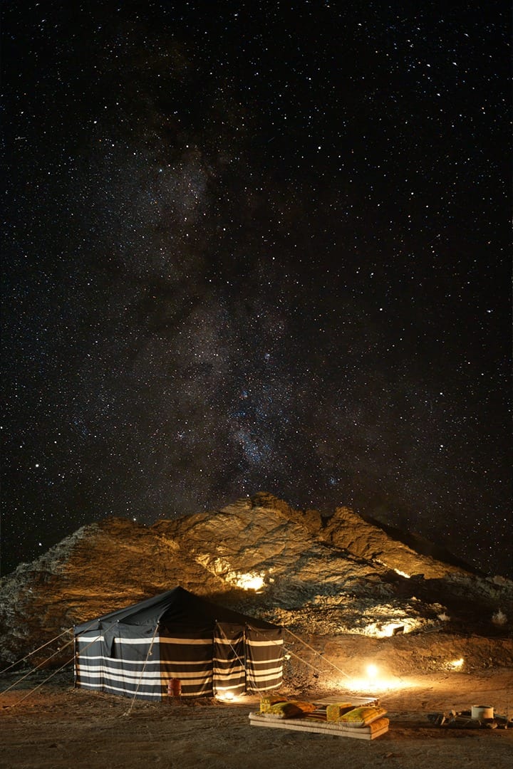 Under the star Arabian tent at the Out Out