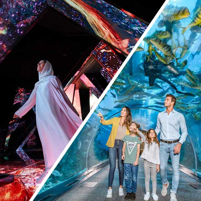 AYA + AYA Universe + Dubai Aquarium & Underwater Zoo Tickets