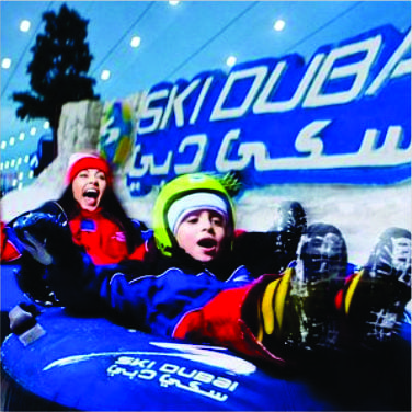 Navigating to the Ski Dubai