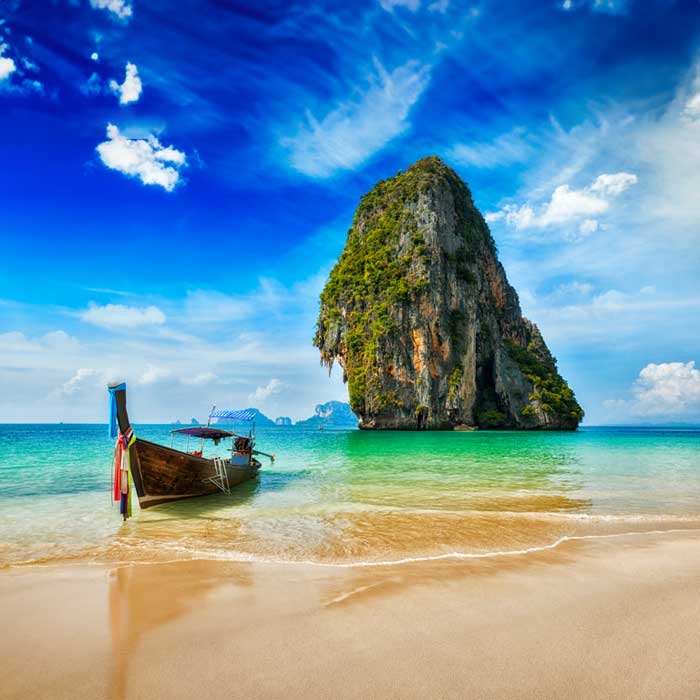 Navigating to the Krabi - Thailand