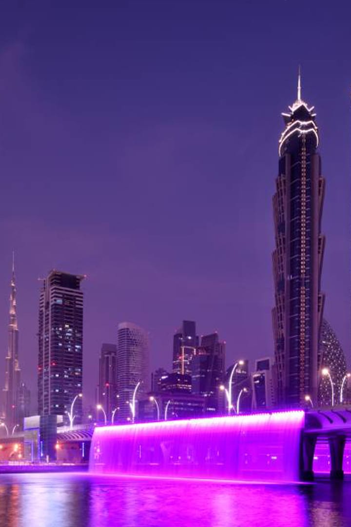 Mesmerizing view of Water Canal from Zabeel Dhow Cruise