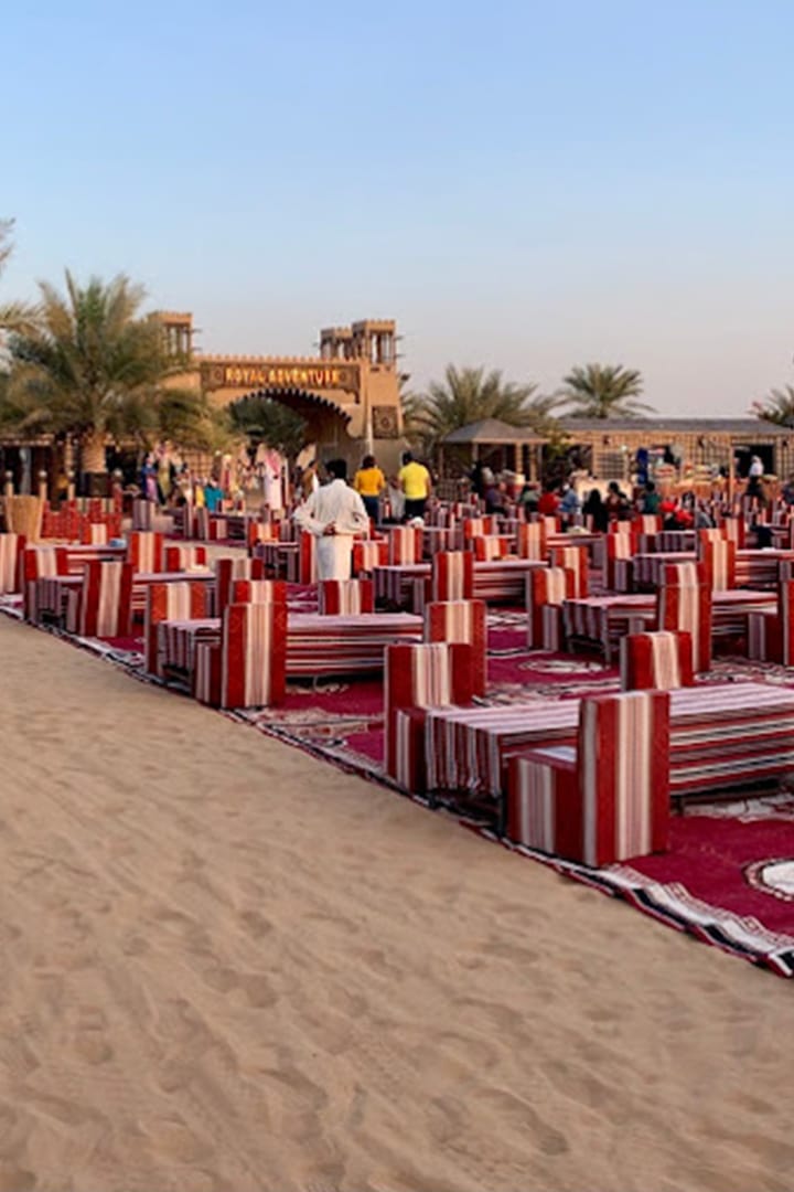 Royal Desert Safari Dubai Dining Area