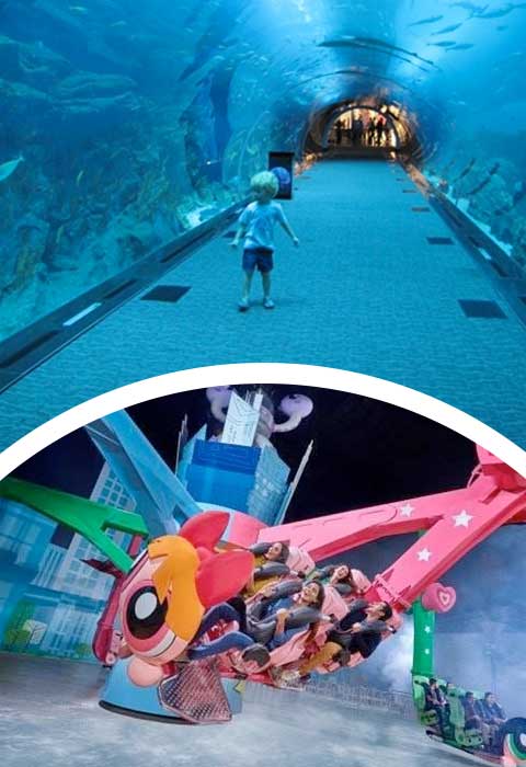 IMG Worlds of Adventure + Dubai Aquarium