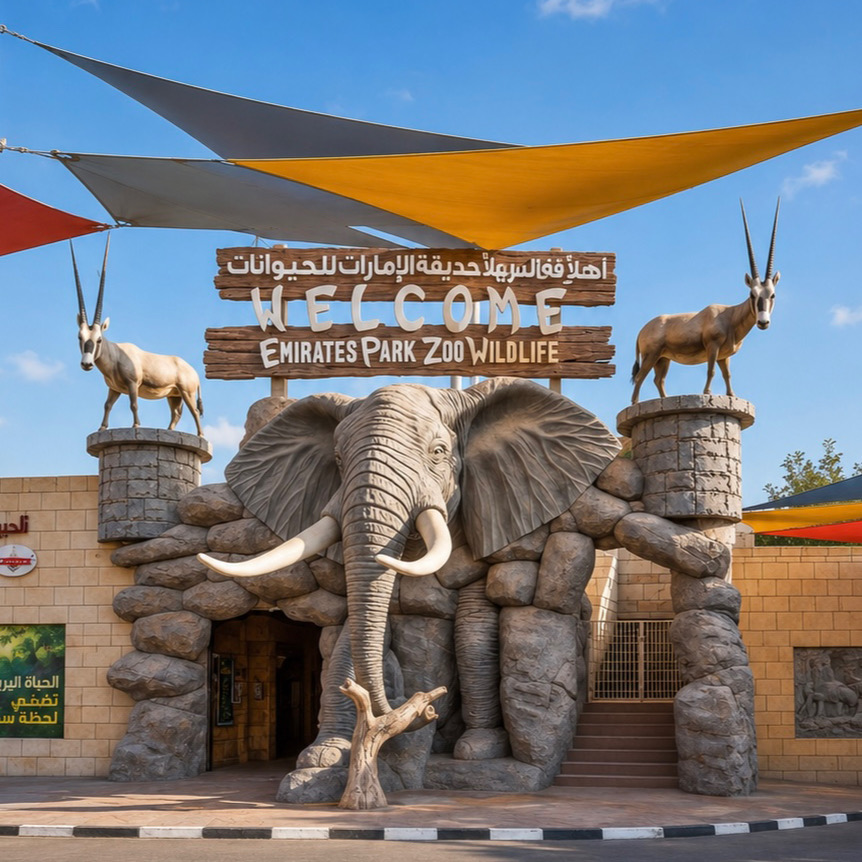 Navigating to the Emirates zoo