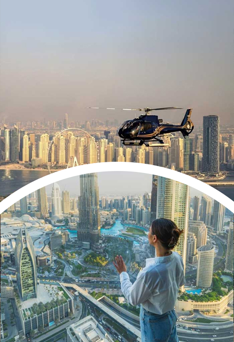 Helicopter Dubai Tour +  Sky Views Observatory