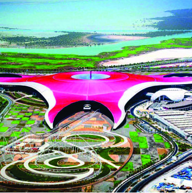 Navigating to the Ferrari World Abu Dhabi