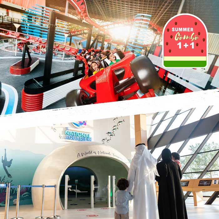 Ferrari World Abu Dhabi + The National Aquarium Abu Dhabi