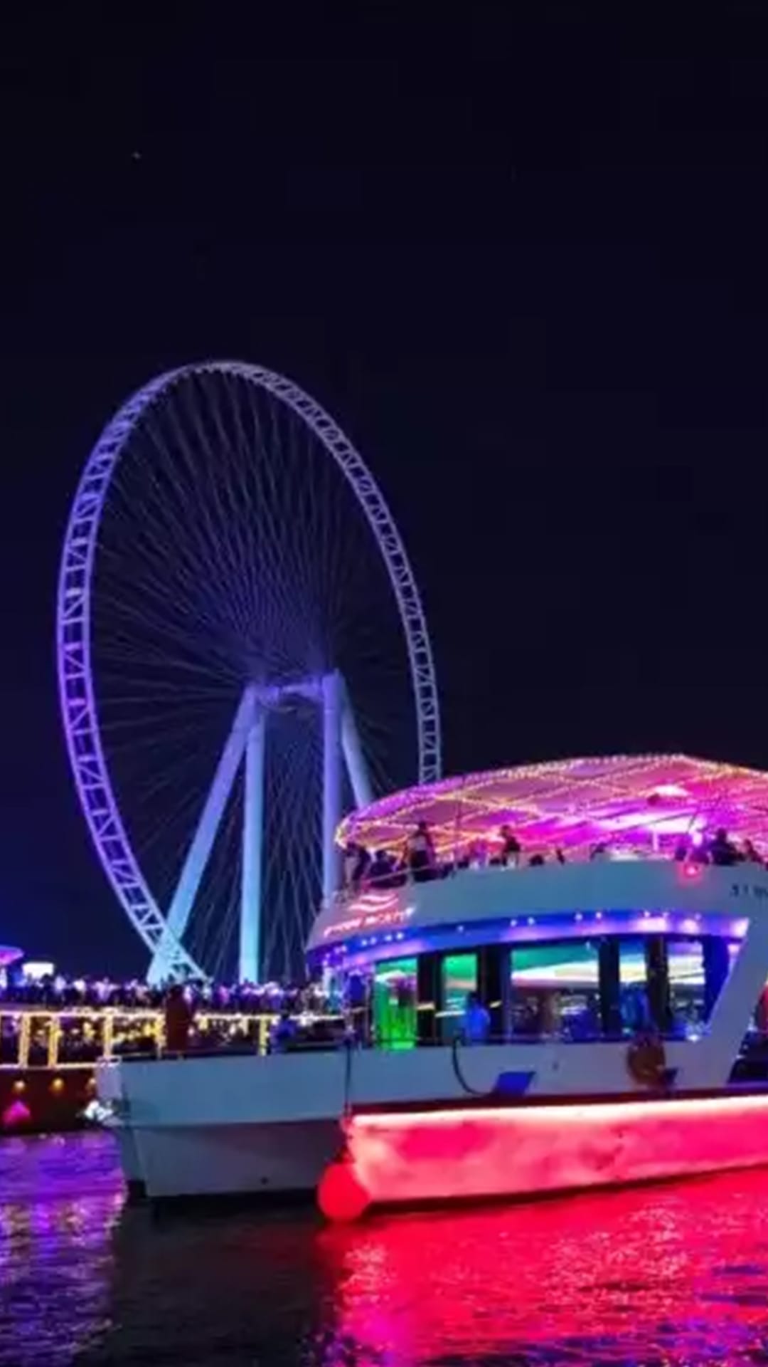 Stunning View of Ain Dubai in Xclusive Yacht Marina