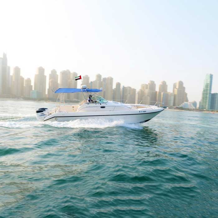 Navigating to the Seahawk Yacht 36ft Dubai